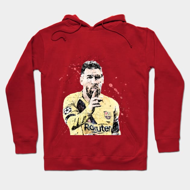 Lionel Messi Hoodie by ARTABBAS